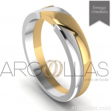 Argolla Clásica Oro 14K 4mm  (Oro Amarillo, Oro Blanco, Oro Rosado y Combinaciones) MOD: 321-5